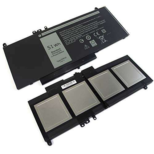 G5M10 Laptop Battery 7.4V 51Wh Compatible with Dell Latitude E5450 E5550 5550 5450 Notebook 8V5GX R9XM9 WYJC2 1KY05 0WYJC2 TXF9M 0TXF9M R0TMP 79VRK HK6DV 0HK6DV 6