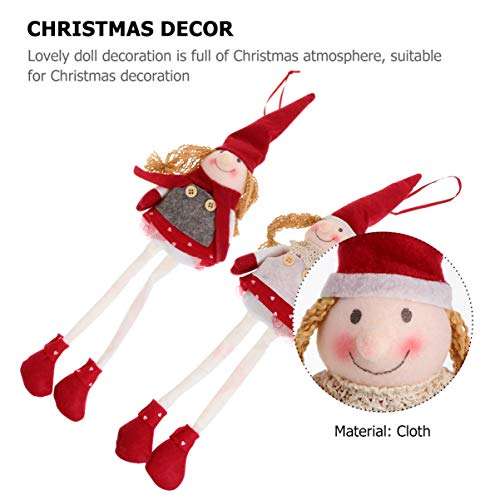 EXCEART 2pcs Elf Plush Christmas Stuffed Toys Girl Adorable Elves Figure Xmas Ornaments Holiday Plush Characters Holiday Decoration 5