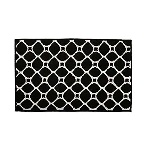 95 Threads Soft Microfiber Bathmats for Floor Fast Dry Water Absorbent Anti-Slip Soft Bath Mat Micro Knitted Bath Trellis for Home / Bathroom (17x24) 3