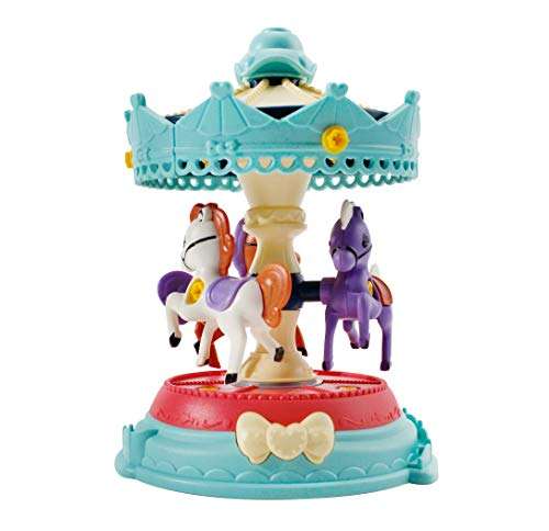 Yueda Carousel Building Toys Set - STEM DIY Amusement Park Toys with Drill for Kids & Girls Boys, Learning Merry-Go-Round Whirligig Horse Toys, Birthday for Children 2