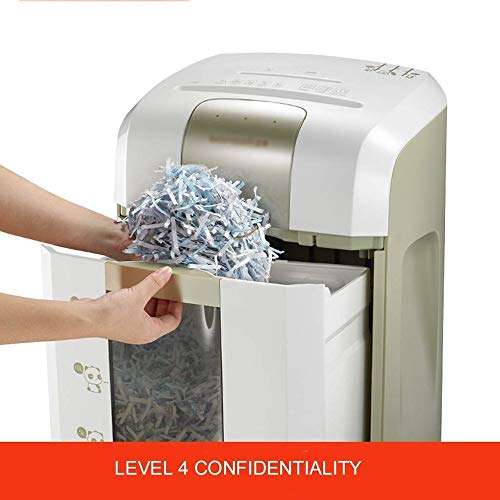 Shredder for Home/Office 8-Sheet Paper Shredder, Waste Paper Card Breaker for 40 Minutes Continuous 4 Levels of Confidentiality (Size : 34.5 24.1 50.8cm) 5