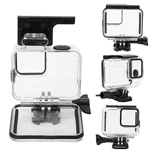 Mugast Camera Waterproof Case, Anti-Scratch Soft Button Camera Protective Cover 60M Underwater Drop Resistance Housing for Gopro hero8 Sports Camera 3