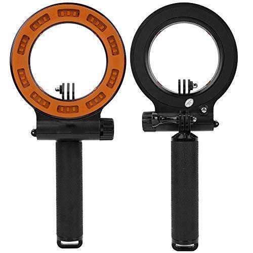 Acouto Diving LED Fill Light, Amphibious Photography LED Diving Fill Light 40m Waterproof with Float Rod for OSMO XiaoYi SJCAM 6