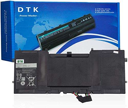 DTK C4K9V Laptop Battery for Dell XPS 13 XPS 13D XPS 13R XPS 13Z XPS 12 XPS 12D Series Replacement C PKH18 Y9N00 489XN 0Y9N00 0PKH18 7.4V 55Wh 2