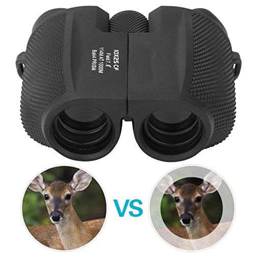 Goshyda 10X25 HD Binocular Telescope, BAK4 Prism 7.8░ Vision 10 Times Magnification Daily Waterproof Binocular for Sports Events 6