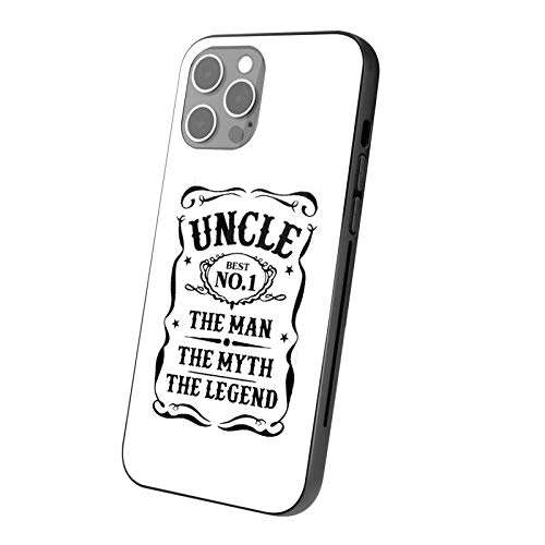 Uncle The Man The Myth The Legend iPhone 12 Case Glass iPhone 12 Pro Bumper iPhone 12 Mini iPhone 12 Pro Max Cover Glass Case Phone Case for iPhone 12 All Series Size Full Body Protective Case 3