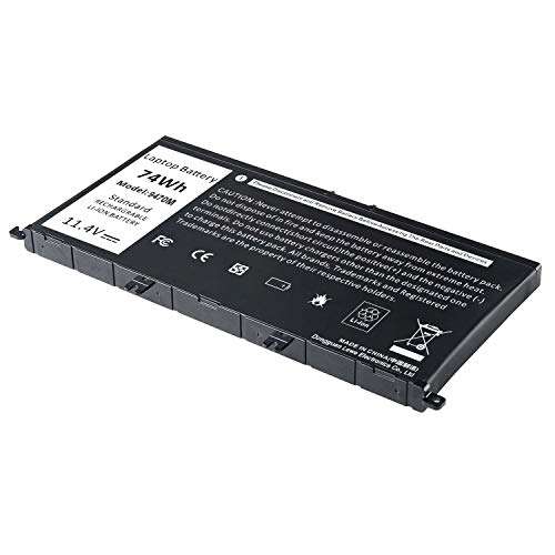 74Wh New 357F9 Laptop Battery for Dell 15 7000 7559 7567 7566 7759 7557 5577 INS15PD Series P57F P57F003 P65F P65F001 0GFJ6 71JF4 0GFJ6 071JF4 4