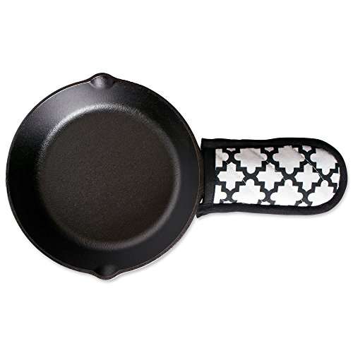 DII Cotton Lattiece Pan Handle Holders, 6 x 3" Set of 3, Machine Washable and Heat Resistant Pan Handle Sleeve for Kitchen Cooking & Baking-Wwhite 4