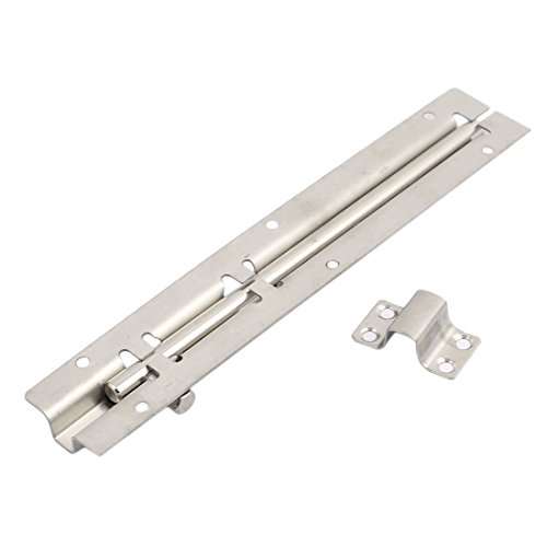 uxcell Cabinet Door 8 Inches Length Stainlsess Steel Slide Latch Barrel Bolt Lock 3