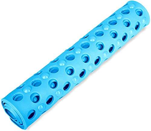 Urdhvamurti Anti-Slip Non- Slip Vinyl Floor Mat with Suction Cups and Drainage Holes for Kitchen, Toilet and Bathroom (Blue, 40 X 70 cm) 5