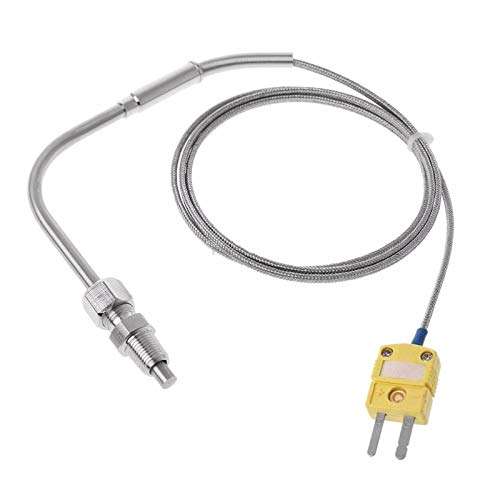YEZIL Pet Heater Thermocouple Temperature Controller Tools 0-1250C Exhaust Gas Temp Sensor Probe Connector with Exposed Tip 2
