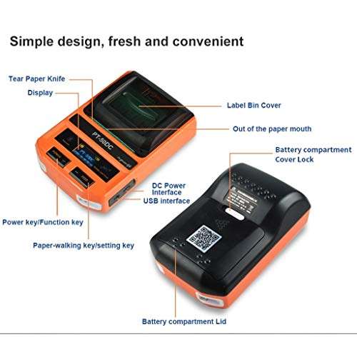 Label Makers Mini Portable Thermal Multifunction Label Printer USB Bluetooth NFC Portable Label Tape Maker Machine 3