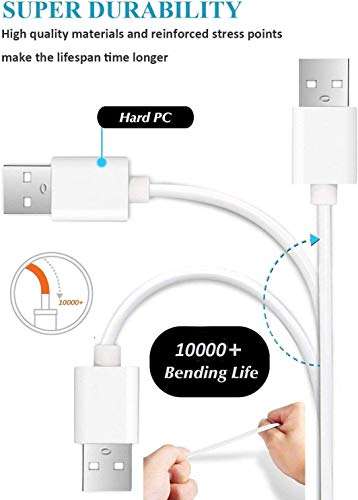 MH BRAND USB Cable Compatible for Xiomi Mi Play/Redmi Note 6 Pro/Mi A2 Lite (Redmi 6 Pro)/ Redmi 6/ Redmi 6A/ Redmi S2 (Redmi Y2) Data Cable|Quick Fast Charging Cable| Transfer Android V8 Cable (2.4 A White) 3