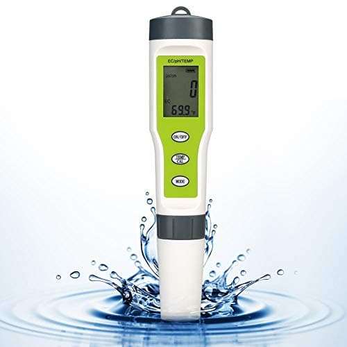Portable Digital PH Meter, EC PH Temp 3 in 1 Testing Meter, Indoor Outdoor Water Quality Tester Purity Test Pen for Aquariums, Spas, Swimming Pools, Etc 5