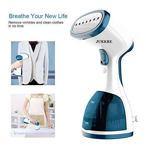 Jukkre 1200W Handheld Garment Steamer, Portable Home and Travel Steamers for Clothes with 260ml Removable Water Tank 6