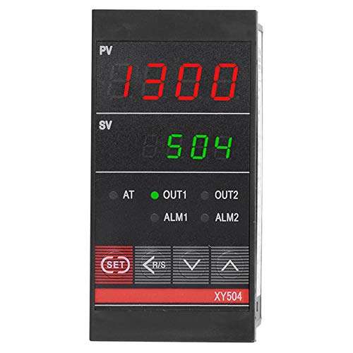 KUIDAMOS Intelligent PID Temperature Controller PID Temperature Controller XY504 Dual Display Heating Cooling Relay for Kiln for Furnace 5