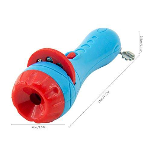 Doefo Slide Projector Torch Projection Light Story Torches Light Toy Slide Lamp Educational Learning Bedtime Night Light for Child, Kids, Infant, Toddler, Children 6