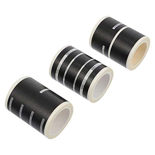 Baluue 3 Rolls Railway Track Sticker Race Car Track Road Tape Stick to Floors Walls Washi Tape Play Vehicle Supplies Kid Toy Birthday Gifts Mixed Styles 2
