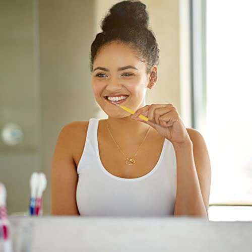 DOITOOL 60Pcs Interdental Brush 0. 6mm Flosser Toothpick Cleaners Braces Brush Between Teeth Brush Oral Sticks for Orthodontic Tooth Health Care Supplies Yellow 6