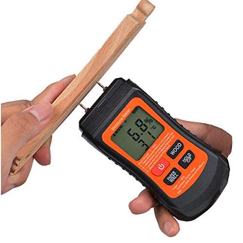 Wood Moisture Tester, 2 in 1 Wood Moisture Meter, Timber Damp Detector Portable for Woodworker Wood Building Material 4
