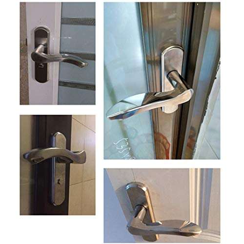 Bathroom Traditional Door Handle Set with Privacy Lock Steel Door Handle Levers for Dining Door Kitchen Door, for Door Thickness: 40mm 4