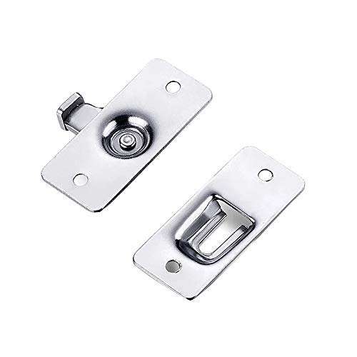 WjDmY Right Angle Lock 90 Degree Room Door Buckle Buckle Suitable for Bathroom Barn Door Sliding Door Buckle Bending Right Angle Door 6