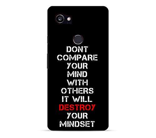 TRUEMAGNET Premium Quote on Destroy Printed Hard Mobile Back Cover for Google Pixel 2 XL, Designer & Attractive Case for Your Smartphone 2