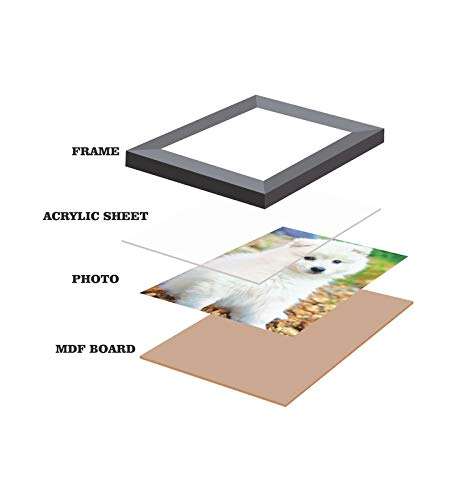 E Deals Set of 8 Collage Synthetic Framed with Acrylic Glass - self Installationá(5X7,4X6) Inches Photo Frames PF-197 4