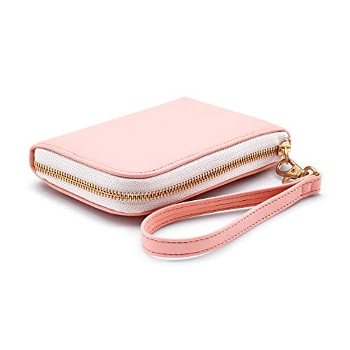 HP Sprocket Wallet Case - Portable Photo Printer Protective Soft Case with Side Pocket and Wrist Strap -Blush (4NC15A) 2