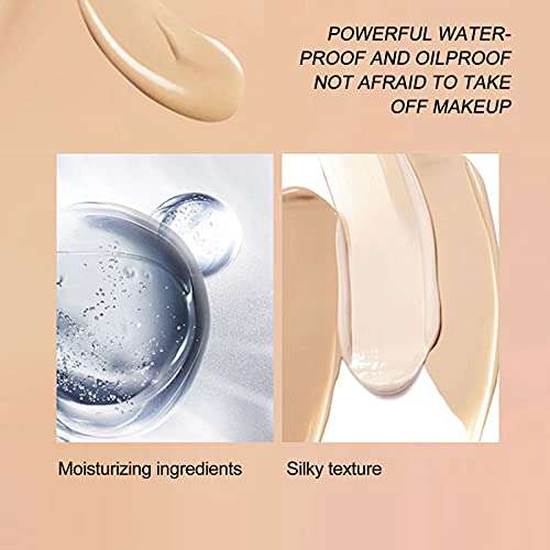 Liquid Foundation Makeup Primer Cream Ivory White for Moisturizing for Brightening for Makeup Use for Blurs Imperfections(Ivory, Polar Animals) 4
