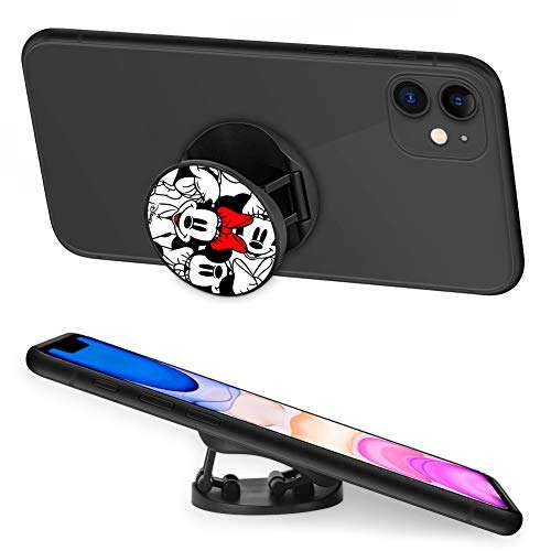 DISNEY COLLECTION Cell Phone Finger Stand Holder Grip Foldable Expanding Kickstand Mount Compatible All Tablets and Smartphones (Girly Minnie Mouse) 3