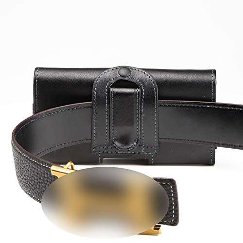GUOHUI Protective Phone Clips Leather Holster for iPhone 11 Pro X XS,Genuine Leather Belt Case with Clip Cell Phone Pouch Belt,Universal Pouch Bag Case 5