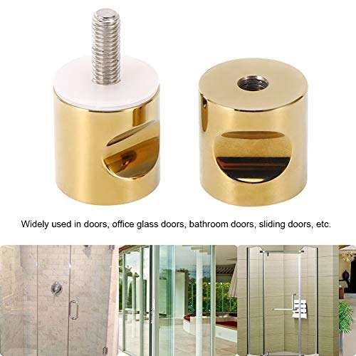 Cocosity Door Knob, Stainless Steel Rustproof Glass Door Handle Easy Install Door Pull Knob Door Hardware for Shower Room, Home Decoration 6