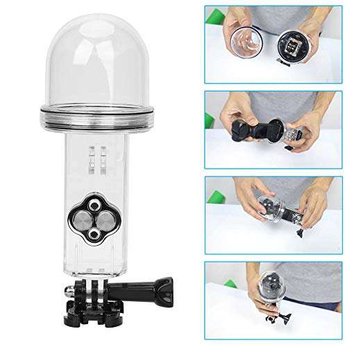 riuty Action Camera Waterproof Cease Plastic Diving Waterproof Shell Underwater Case Floating Rod Selfie Stick for DJI OSMO Pocket Sports Camera(Green) 3