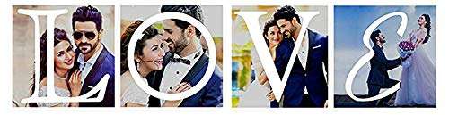 Color Splash Photo Frame Love Initials for Anniversary, Birthday Gift for Wife, Girlfriend, Boyfriend, Husband, Dad, Mother, Sister, Brother & Love Ones 2