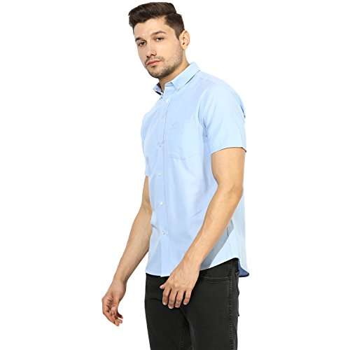 Red Tape Men's Plain Regular fit Casual Shirt (RSH6494A_Blue L) 5