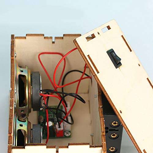 DIY Bluetooth Speaker Box Kit Electronic Sound Amplifier,Portable Wood Case Bluetooth Speaker,Science Experiment & STEM Learning for Kids, Teens and Adults 6