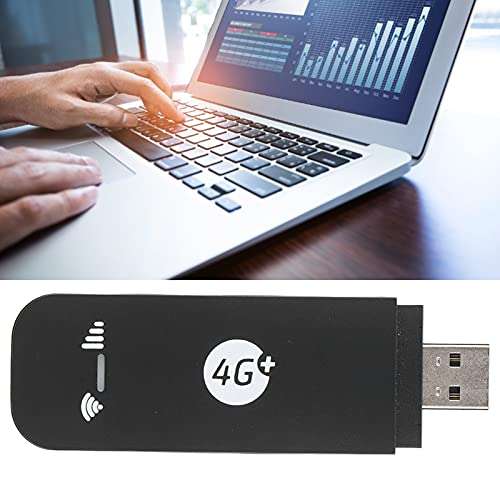 4G LTE USB Modem WiFi Dongle, Mini Portable USB 4G Wireless Network Smart Router for Tablet Laptop Notebook, 2 LED Status, Plug and play(EU Standard) 4