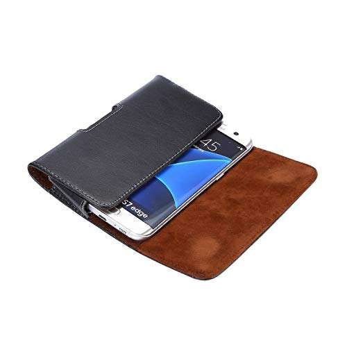 GUOHUI Protective Phone Clips Leather Holster for iPhone 11 Pro X XS,Genuine Leather Belt Case with Clip Cell Phone Pouch Belt,Universal Pouch Bag Case 3