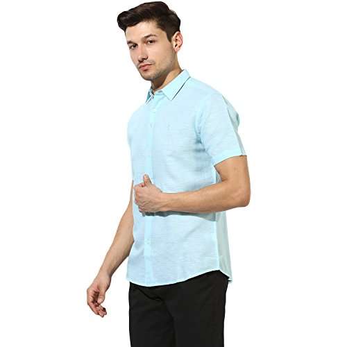 Red Tape Men's Plain Regular fit Casual Shirt (RSH6484A_Mint Blue_L 5