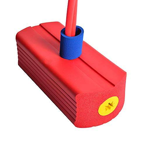 TORPSPORTS Foam Pogo Jumper,Fun and Safe Pogo Stick for Kids and Adults with Squeaky Sound Capacity for 250LBs (Red) 4