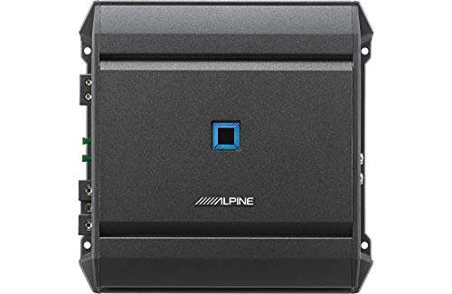 Compatible with 1994-2004 Ford Mustang Coupe Alpine Type S S-W10D2 Dual 10" Custom Sub Box Enclosure with S-A60M Amplifier & 4GA Amp Kit 4