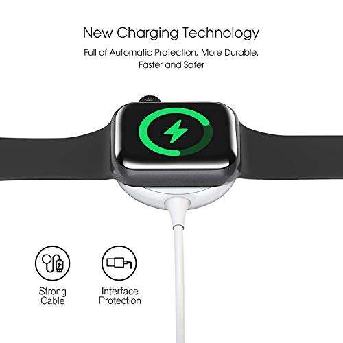 Watch Charger, 2 in 1 Portable Wireless Watch Phone Charger Charging Cable 5