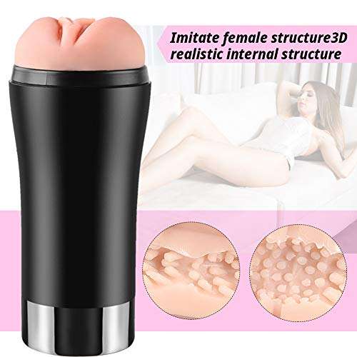 Pocket Pusssy for Men Realistic Feel Sucking Oral Cup Mastorabation Sleeve Male Masterburbator Massager for Men Handsfree Blow Job Ad?lt Toys Deep Sùckí?g Massage Cup Underwear,Stamina Training Tshirt 4