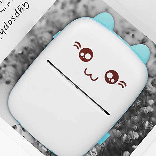 Bicaquu Traveling Pocket Printer, Photo Printer, Office for Home Scrapbooking Students(Blue) 5