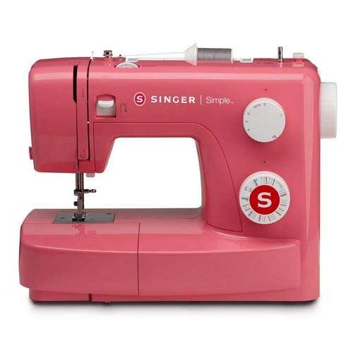 Singer Simple 3223 Automatic Zig-Zag Electric Sewing Machine with 23 Built-in Stitches (Pink) 2
