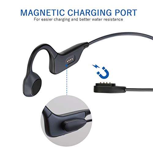 Bone Conduction Headphones, Open-Ear Wireless Sports Headsets Bluetooth 5.0 Light Weight Bone Conduction Headphones for Sports. 5