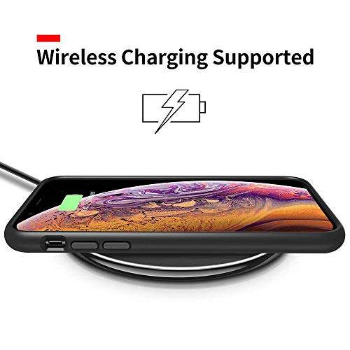 icmou X/Xs Silicone Case Compatible with iPhone Xs Silicone Cases Rubber Shockproof Cover for iPhone Xs 5.8 inch (Pink Sand) 6