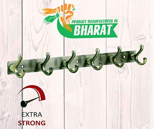 Excellent Fine Quality Stainless Steel Hooks Wall Hanger 6 Hooks for Clothes and Towel in Bathroom and Living Room 4