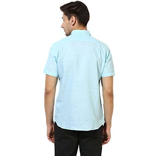 Red Tape Men's Plain Regular fit Casual Shirt (RSH6484A_Mint Blue_L 4